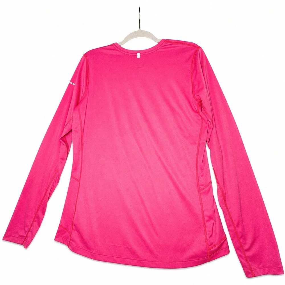 Nike Dri-FIT Miler Running Long Sleeve Shirt Pink Women's XL 519833-676